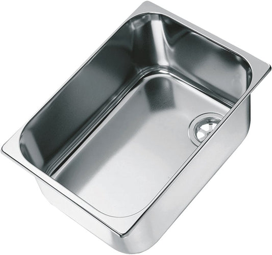 CAN rectangular semi-polished sink