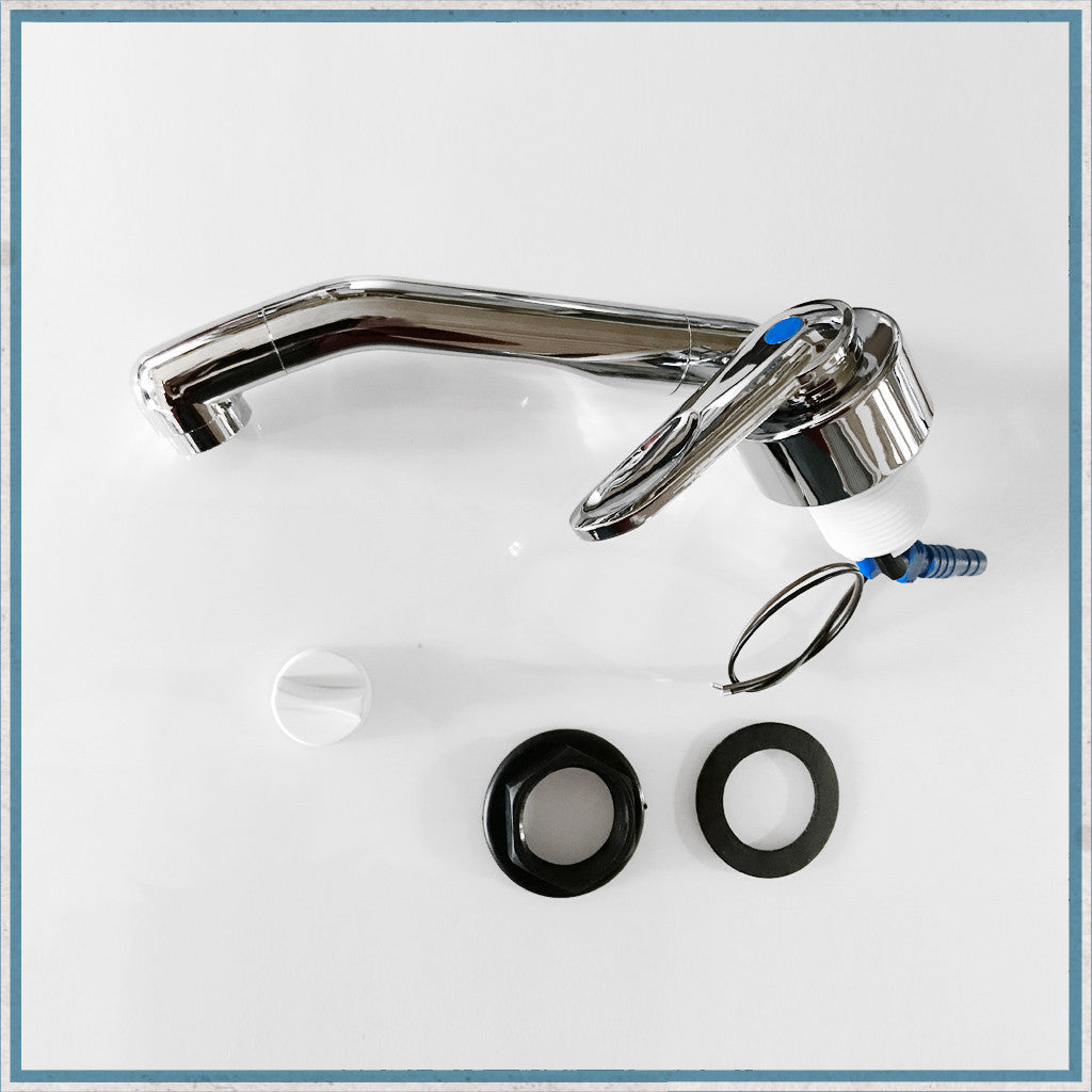 Comet Tap with Barb Pipe Connectors for Camper Van, Motorhomes