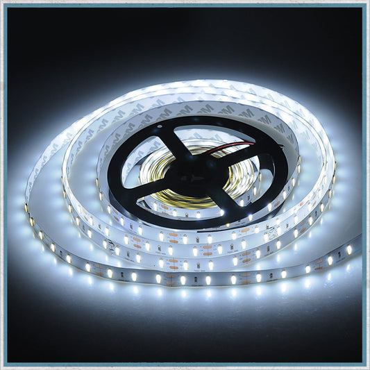 12V Cool White 5 Metre Waterproof LED Lighting Strip-Camper Interiors