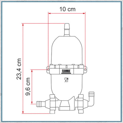 Water - Fiamma A20 Expansion Tank