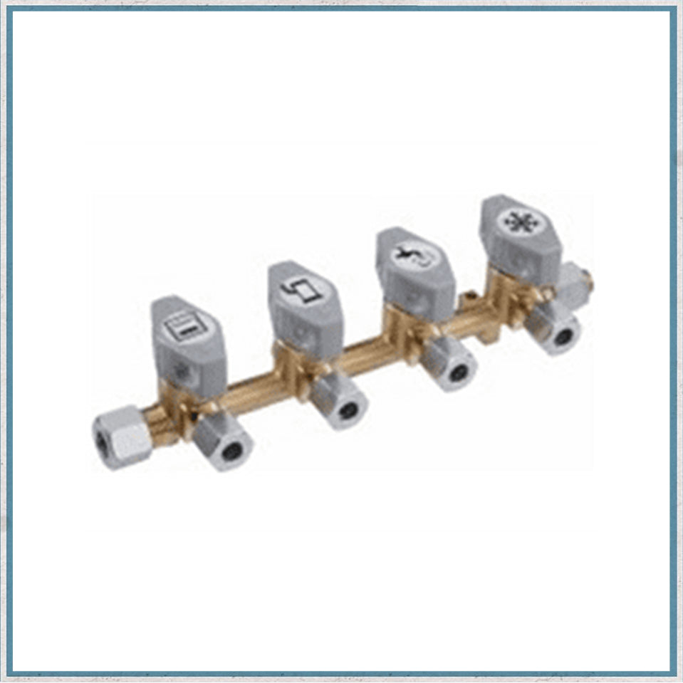 Gas - GOK 4 Way Gas Manifold 8mm