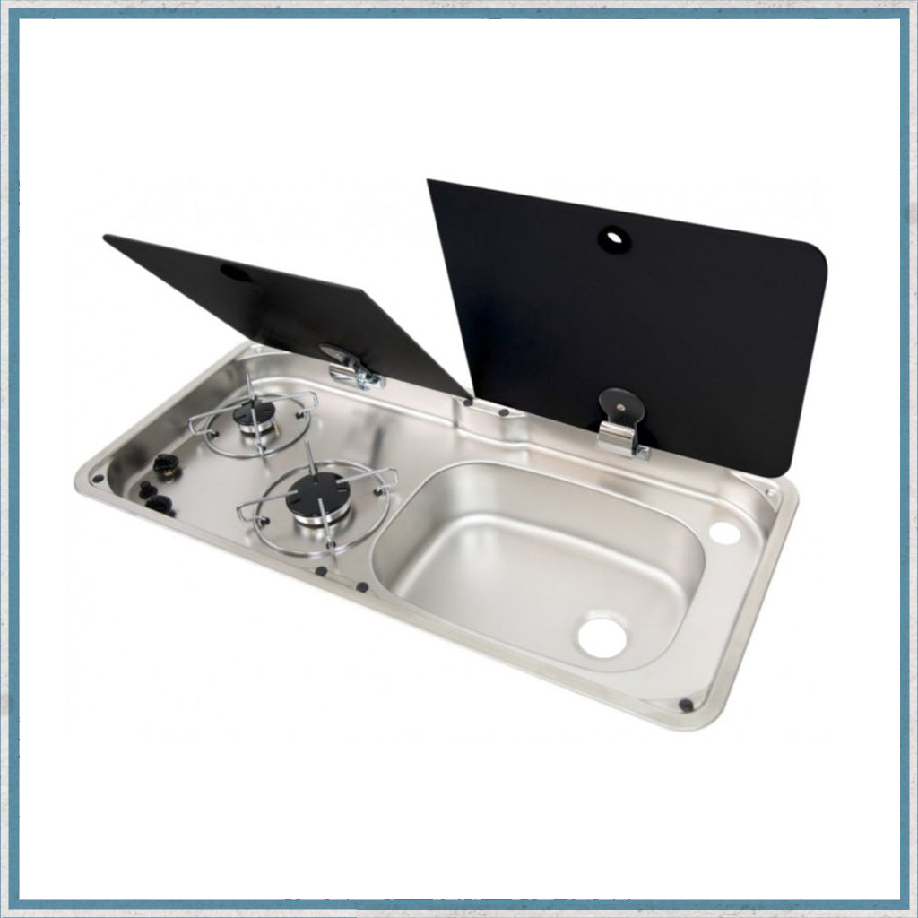 CAN 1760 hob & right hand Sink unit 