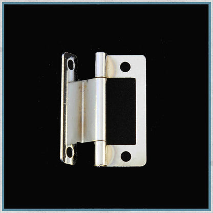 Single cranked chrome plated hinge