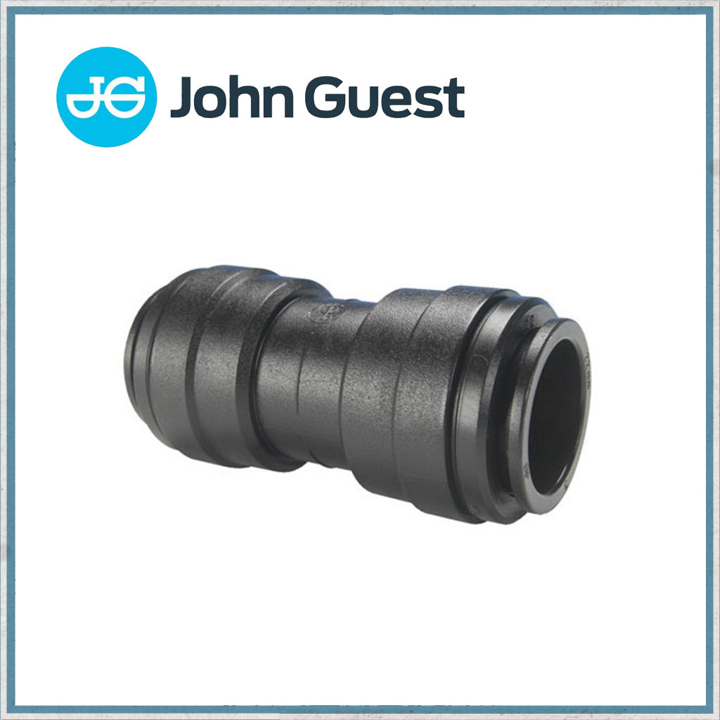 John Guest 12mm Push Fit Straight Connector