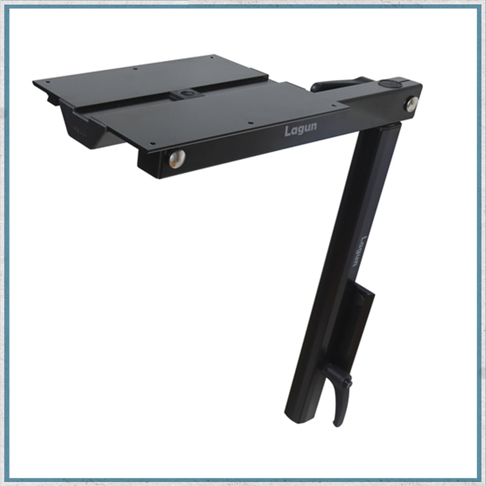 Table Fittings & Edgings - Lagun Swivelling Table Leg System - Carbon Black