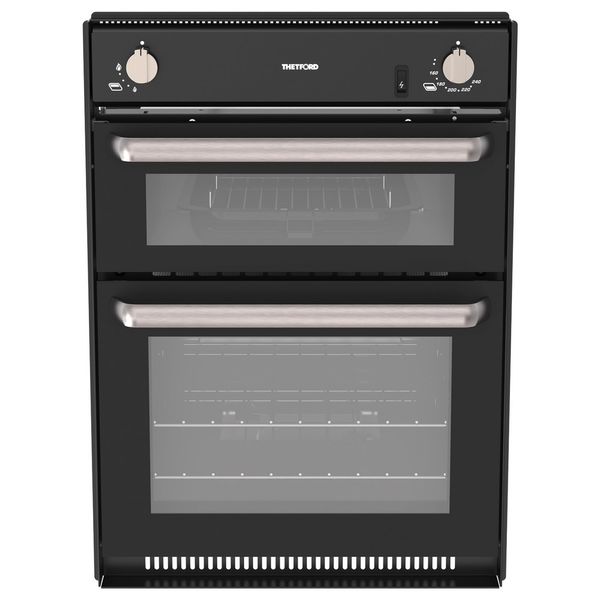 Thetford Half Midi Prima LPG Oven and Grill Black with 12V Ignition