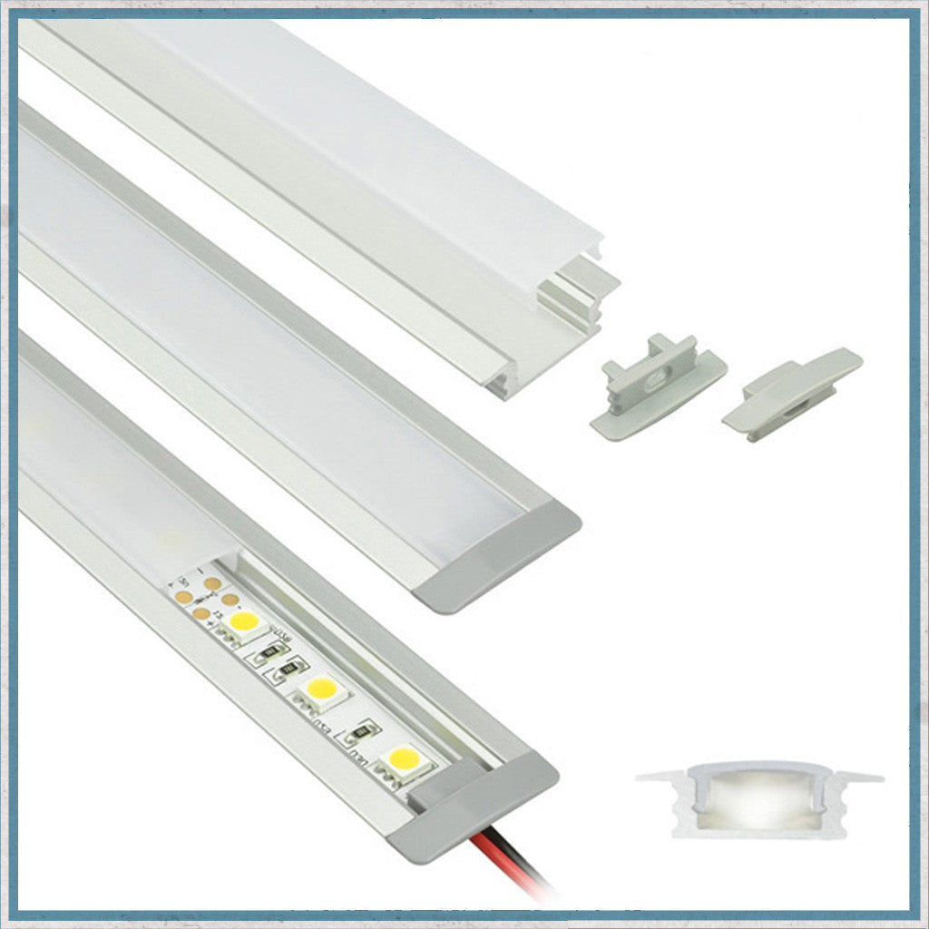 Recessed Aluminium LED Lighting Channel Kit