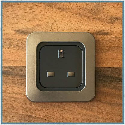 Single 230v, 12V or USB Socket & Surround