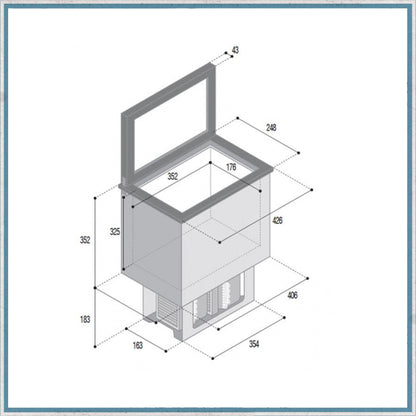 20 Litre Vitrifrigo TL20 Top Loading Fridge 12v/24v-Camper Interiors