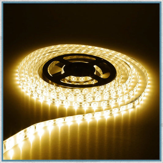 12V Warm White 5 Metre Waterproof IP65 LED Lighting Strip-Camper Interiors