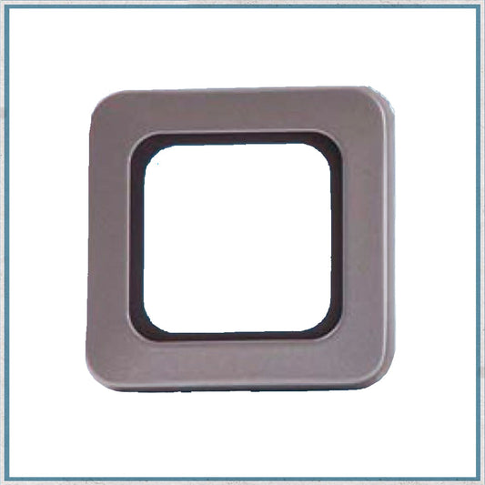 Mains Electric Parts - Single Raised Silver/Grey Socket Surround C-Line