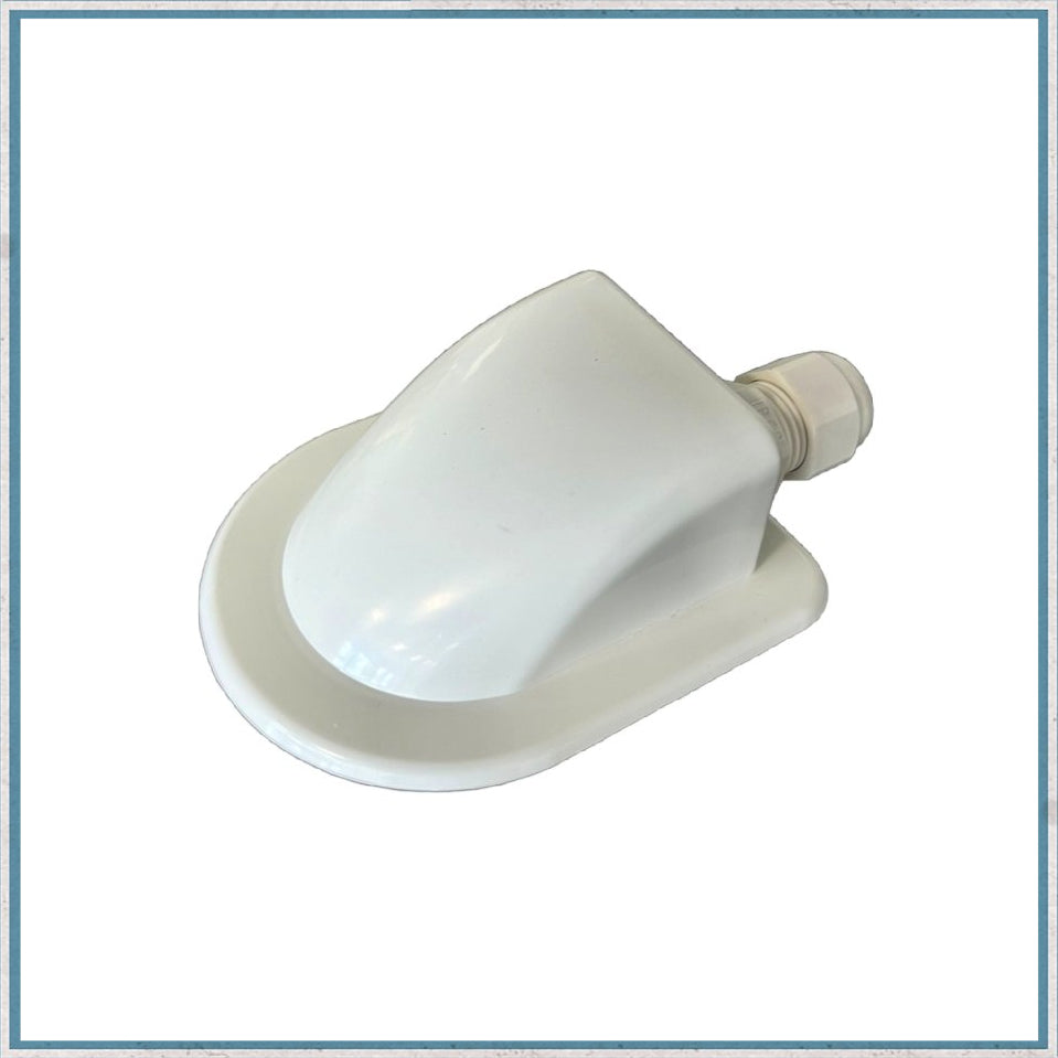 White Solar Panel Waterproof Single Cable Entry Gland 4-9mm