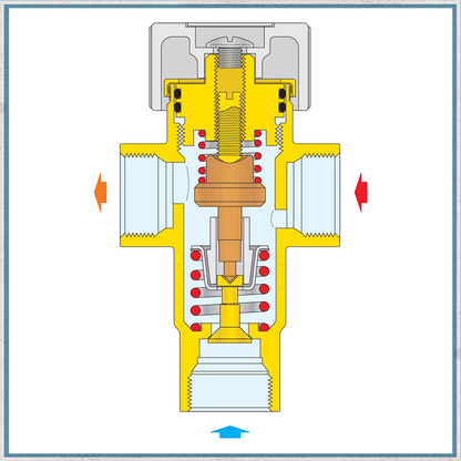 Heating - Caleffi Adjustable Thermostatic Mixing Valve For Water Storage Heaters 1/2" 30-48°C